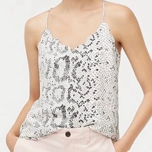 J Crew snakeskin tank top NWT